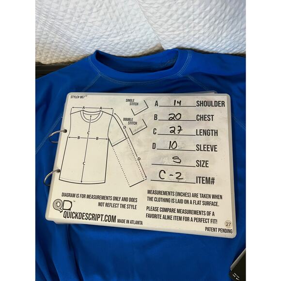 Nike men FITTED Dri-Fit Royal Blue Short Sleeve Sport T Shirt Sz S Running - Picture 4 of 10